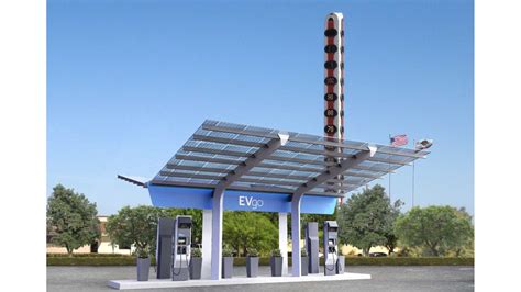 Solar Charging Station Powered Stations For Electric Vehicles Mobile In ...