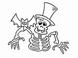 A Halloween Skeleton coloring Page  Download Print Or Color Online sketch template