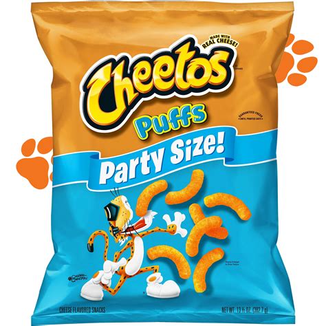 Cheetos Puffs Cheese Flavored Snacks, Party Size, 13.5 oz Bag - Walmart.com - Walmart.com