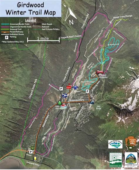 Girdwood Winter Trail Map - Girdwood Alaska