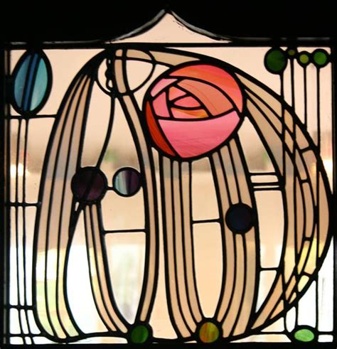 Stained glass window, The Hill House Glasgow - Charles Rennie Mackintosh - WikiArt.org