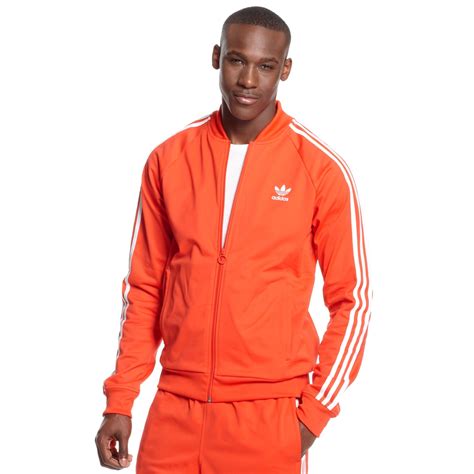 adidas Originals Superstar Track Jacket in Red for Men | Lyst