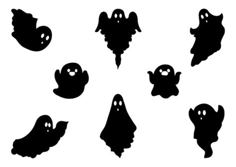 Premium Vector | Ghost silhouette vector