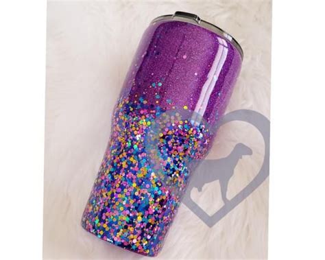 Glitter Dipped, Glitter Cups, Holographic Glitter, Purple Glitter, Yeti, Glitter Tumblr, Painted ...