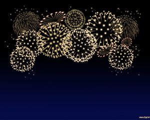 Free Celebration Fireworks PowerPoint Template | Fireworks pictures ...