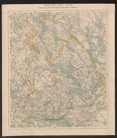 General map of the Grand Duchy of Finland 1863 Sheet E4 - PICRYL Public ...