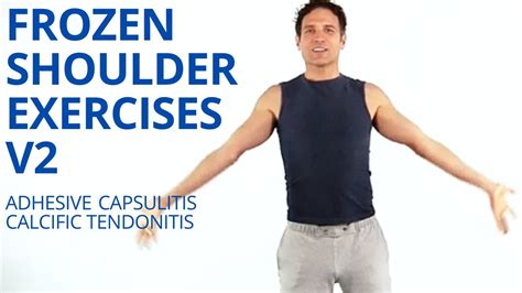 Frozen Shoulder Exercises V2 - Adhesive Capsulitis - Calcific Tendonitis - Shoulder Stiffness ...