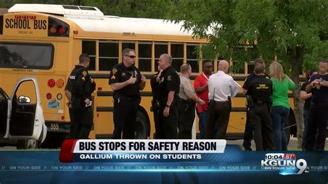 TUSD investigate unknown chemical substance on bus