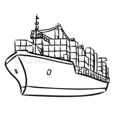 Cargo Ship Outline