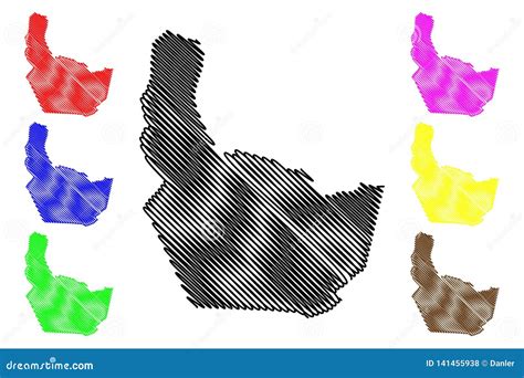 Nonthaburi Province Map Vector Stock Vector - Illustration of oblast ...