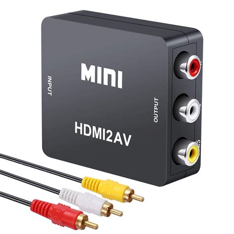 1080P HDMI to AV Converter Composite 3 RCA CVBS Video: Amazon.co.uk: Electronics