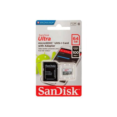 SANDISK TARJETA DE MEMORIA MICRO SD 64GB 100mb/s ULTRA CLASE 10 | falabella.com