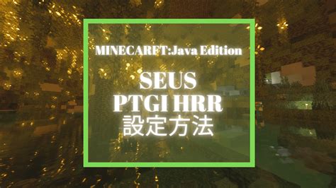 【マイクラJE】『SEUS PTGI HRR 3』導入、設定方法解説ｰ前編 | ごりくら