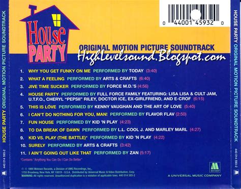 highest level of music: VA - House Party Soundtrack-(Retail_Album)-1990-hlm