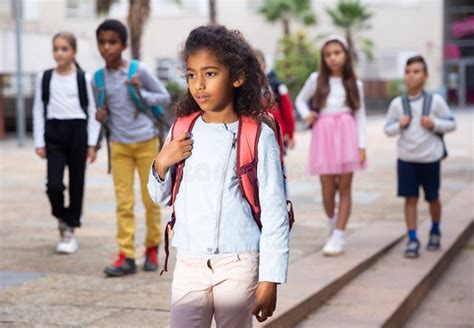 Tween African Boy Walking To School Campus after Lessons Stock Image - Image of outdoors ...