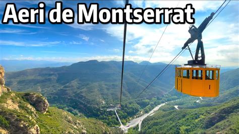 ⁴ᴷ⁶⁰ Riding the Aeri de Montserrat Cable Car - YouTube