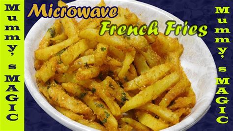 Spicy french fries in microwave | potato fries in microwave | mummy's magic - YouTube