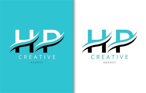 HP Letter Logo Design with Background and Creative company logo. Modern ...