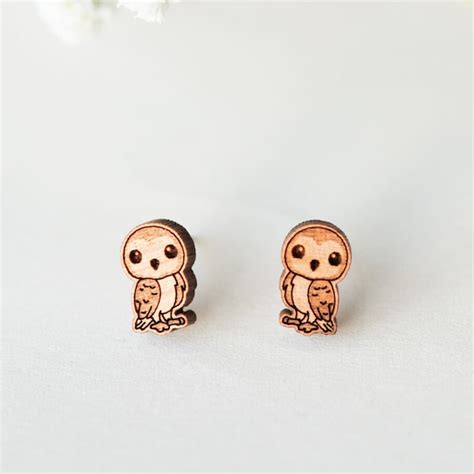 Owl Earrings - Etsy