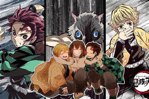 HD wallpaper: Anime, Demon Slayer: Kimetsu no Yaiba, Inosuke Hashibira, Tanjirou Kamado ...