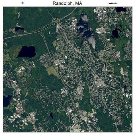 Aerial Photography Map of Randolph, MA Massachusetts