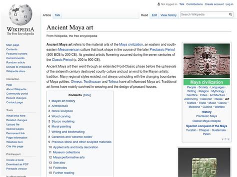 Wikipedia: Ancient Maya Art Handout for 9th - 10th Grade | Lesson Planet