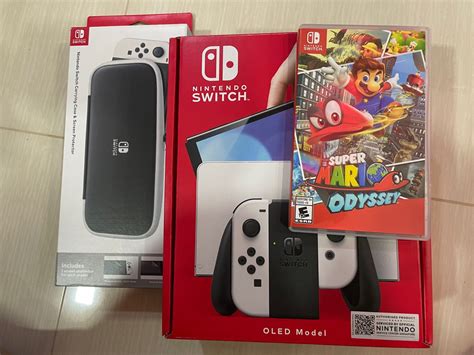 Nintendo switch oled+ Mario oddysey, Video Gaming, Video Game Consoles ...