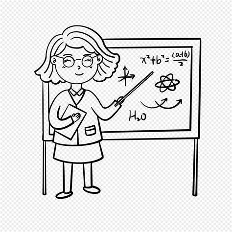 Teacher Stick Figure, Stick Figure, Figures, Cartoon Person PNG Image ...