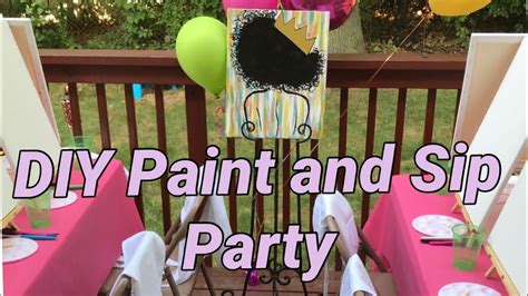 DIY Paint and Sip Party Ideas/ Decor, Treats, and Much More!! Painting ...