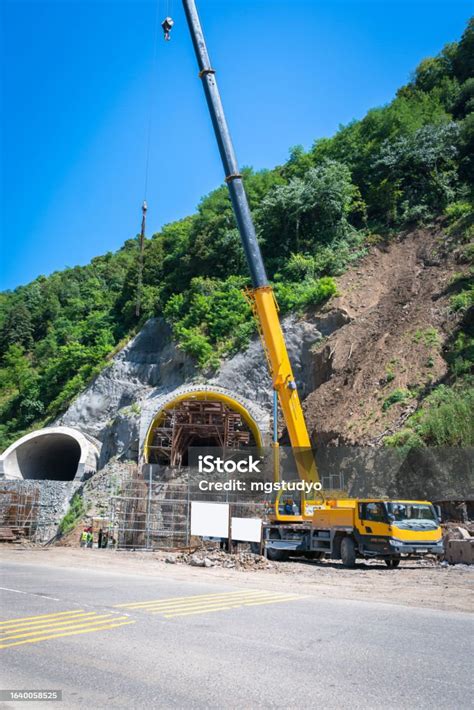 Construction Site Tunnel Entrance Construction Stock Photo - Download Image Now - Abstract ...