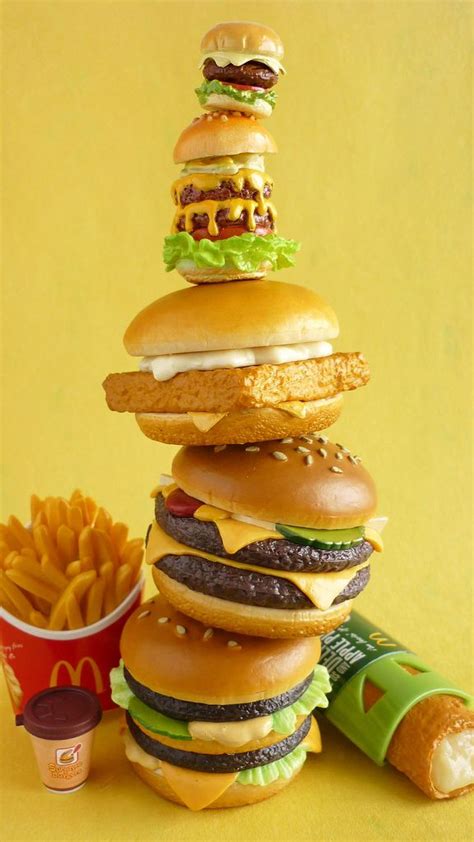 BURGER TOWER! | Burger, Mini burgers, Miniature food