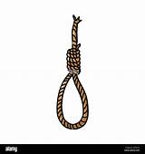 Hangman Noose Knot sketch template