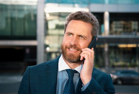 Premium Photo | Businessman portrait man on smart phone casual urban ...