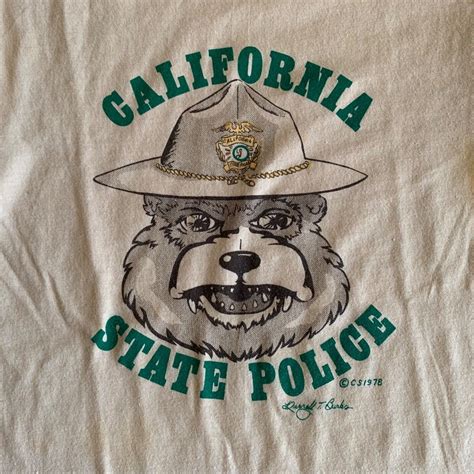 70s VINTAGE CALIFORNIA STATE POLICE T-SHIRT MEN SZ XS… - Gem