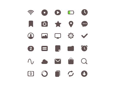 Status Bar Icon by suskey on Dribbble