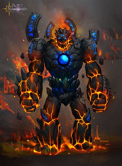 ArtStation - Fire Golem _ concept