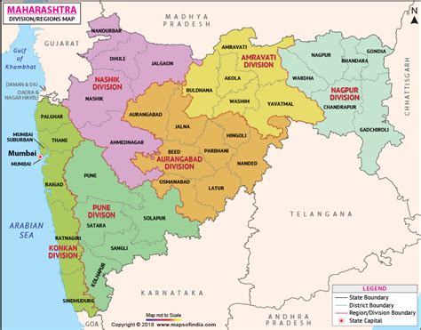 Maharashtra Regions Map | Map, Europe map, World political map