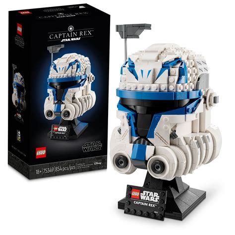 Buy LEGO Star Wars Captain Rex Helmet Set 75349, The Clone Wars Collectible for Adults, 2023 ...