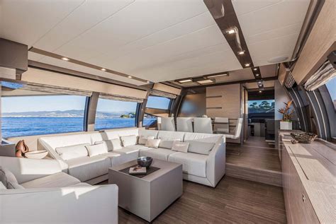 Ferretti Yacht 750 - Interior - Salon | To view the latest Ferretti ...