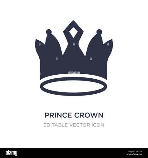 prince crown icon on white background. Simple element illustration from ...