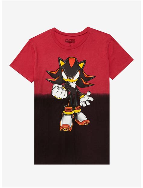 Sonic The Hedgehog Shadow Dip-Dye Boyfriend Fit Girls T-Shirt | Hot Topic