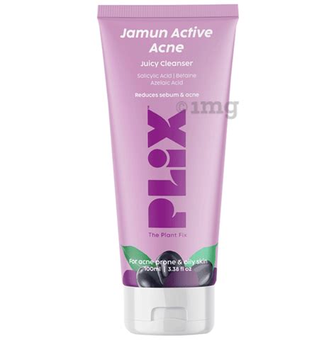 Plix Jamun Active Acne Juicy Cleanser for Oily & Acne Prone Skin: Buy tube of 100.0 ml Cleanser ...