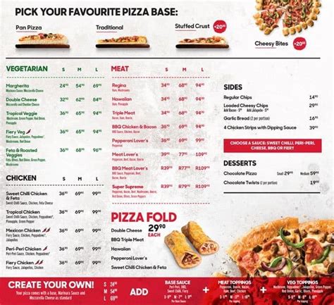 Pizza Hut Menu, Menu for Pizza Hut, Hatfield, Pretoria - Zomato SA