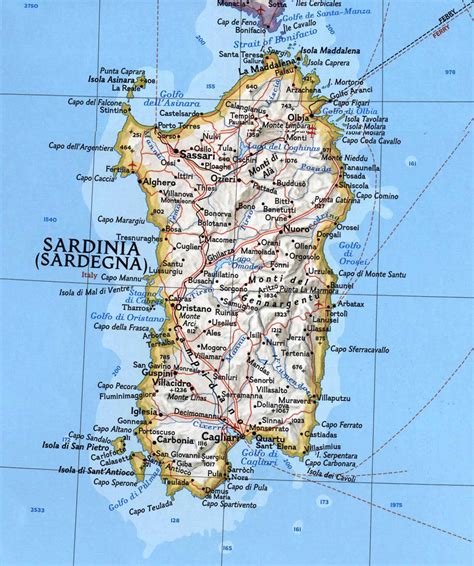 Sardinia Map - MapSof.net