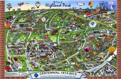 Map of the Town of Highland Park, Tx. by Richard-E-Dominguez on deviantART