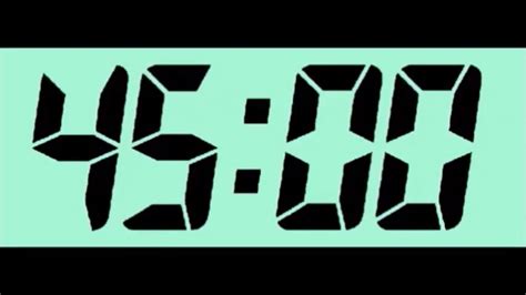 45 Minute Timer - Countdown - YouTube