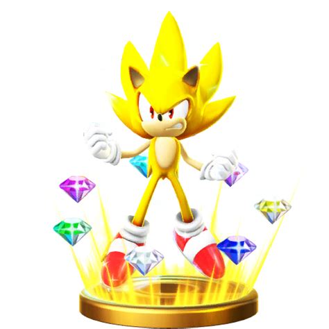 Free STL file Super Sonic (Smash Bros Wii U) 🎮・Object to download and ...