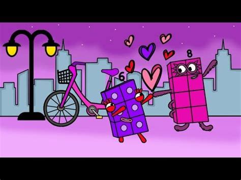 Numberblocks 6 and 8 Falling love and dancing - Numberblocks fanmade coloring story | Dance ...