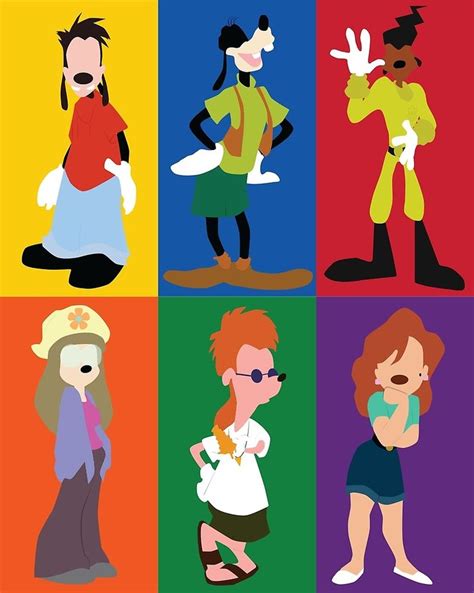 goofy movie characters by ehaverstick | A goofy movie, Goofy disney, Personajes de película