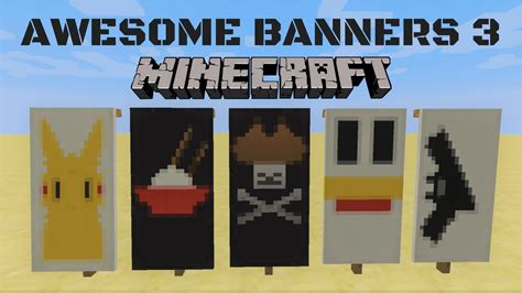 5 AWESOME MINECRAFT BANNER DESIGNS WITH TUTORIAL! #3 - YouTube